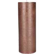 Rustiek kaars metallic 19 cm Foto van Rustiek kaars metallic 19 cm