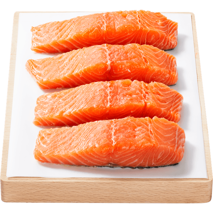 Zalmfilet met huid 4 st.