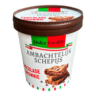 Dolce Freddo Brownie ijs Foto van Dolce Freddo Brownie ijs