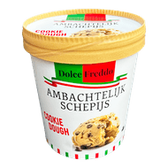 Dolce Freddo Cookie dough ijs Foto van Dolce Freddo Cookie dough ijs