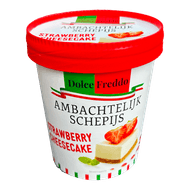 Dolce Freddo Cheesecake ijs strawberry Foto van Dolce Freddo Cheesecake ijs strawberry