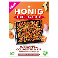 Honig Bakplaat mix mex. courgette & kip Foto van Honig Bakplaat mix mex. courgette & kip