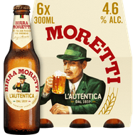 Birra Moretti Pilsener premium Foto van Birra Moretti Pilsener premium