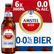 Amstel Pilsener alcoholvrij 6x30cl Foto van Amstel Pilsener alcoholvrij 6x30cl
