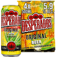 Desperados Tequila flavoured 4 x 50cl Foto van Desperados Tequila flavoured 4 x 50cl
