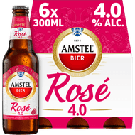 Amstel Rose bier 6x33cl Foto van Amstel Rose bier 6x33cl