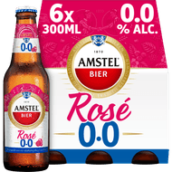 Amstel Rose 0.0 6x 33cl Foto van Amstel Rose 0.0 6x 33cl
