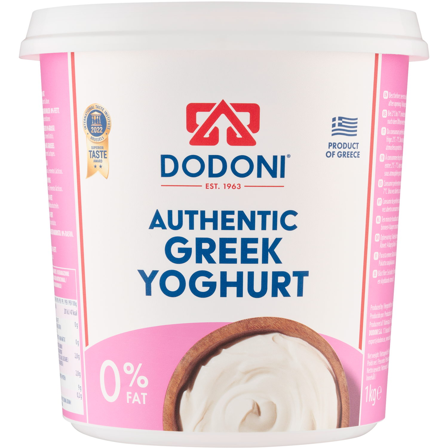 Dodoni Griekse yoghurt 0% vet