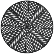 Placemat kerst goud/zilver 38cm Foto van Placemat kerst goud/zilver 38cm