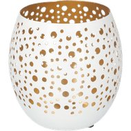 Sfeerlichthouder metaal 12cm Foto van Sfeerlichthouder metaal 12cm