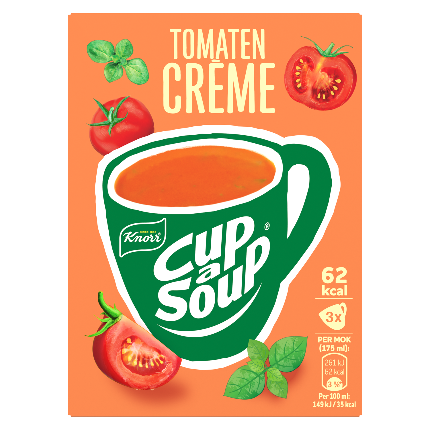 Knorr Cup-a-soup tomaat creme 3 st.