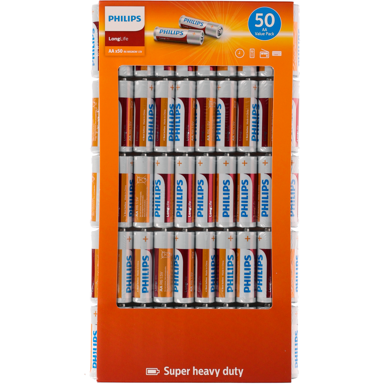 Philips Longlife batterijen AA