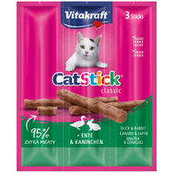 Vitakraft Kattensnacks stick mini eend-konijn Foto van Vitakraft Kattensnacks stick mini eend-konijn