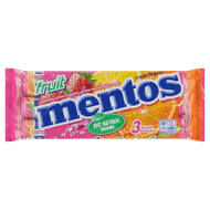 Mentos Fruit 3 stuks Foto van Mentos Fruit 3 stuks