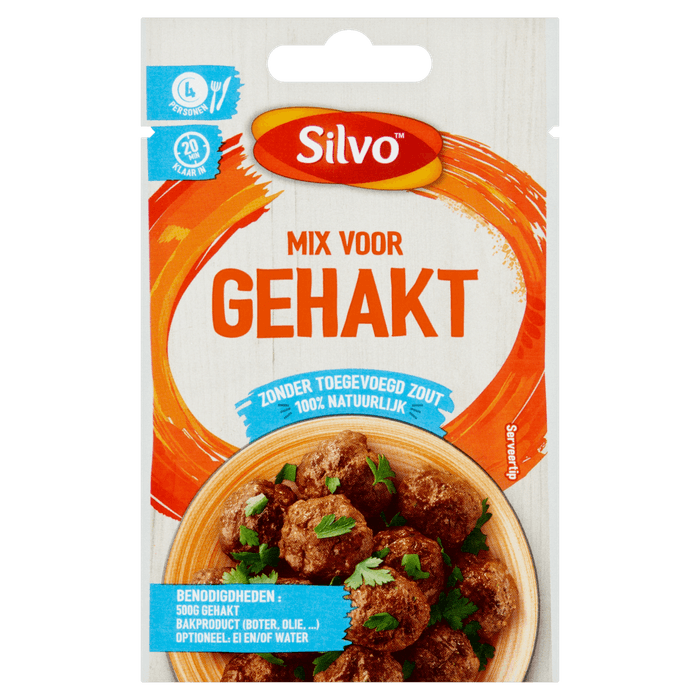 Silvo Kruidenmix gehakt zonder toegevoegd zout