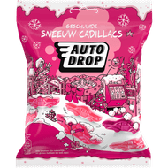 Foto van Autodrop Geschuimde sneeuw cadillacs