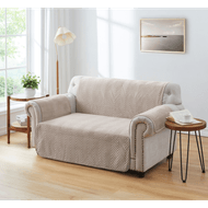 Foto van Bankbeschermer velvet 3pers 280x179cm