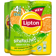 Lipton Ice tea green sparkling citrus Foto van Lipton Ice tea green sparkling citrus