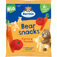 Bambix Berensnacks bio wortel tomaat 6+mnd Foto van Bambix Berensnacks bio wortel tomaat 6+mnd