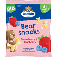 Bambix Berensnacks bio aardbei blauwe bes 6+mnd Foto van Bambix Berensnacks bio aardbei blauwe bes 6+mnd