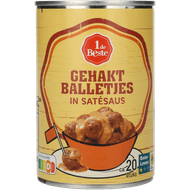 Foto van 1 de Beste Gehaktballetjes in satesaus