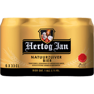 Hertog Jan Pilsener 6x33 cl Foto van Hertog Jan Pilsener 6x33 cl