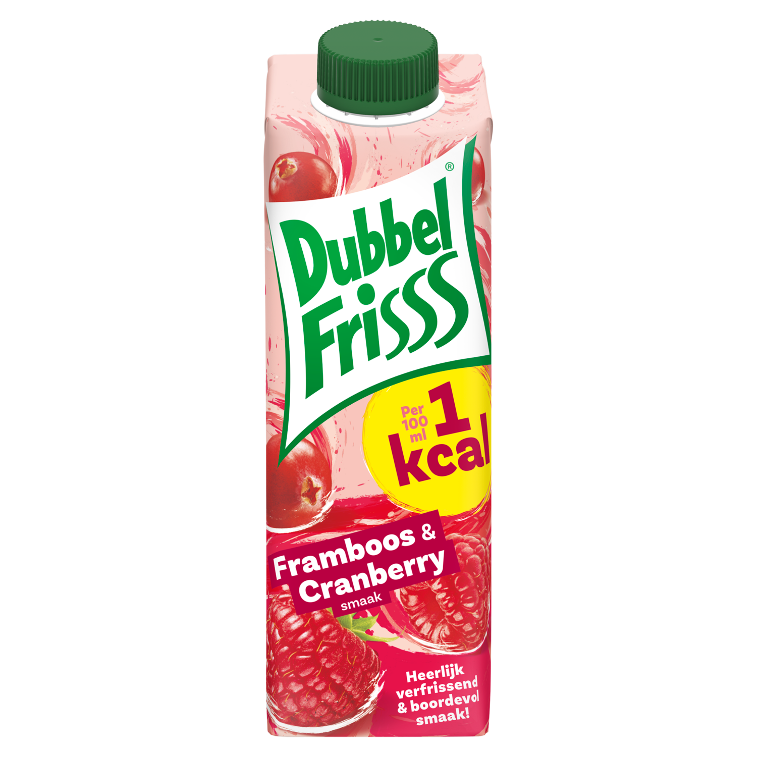 Dubbelfrisss Framboos-cranberry 1 kcal