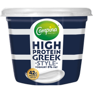 Campina High protein greek yoghurt 5% vet Foto van Campina High protein greek yoghurt 5% vet