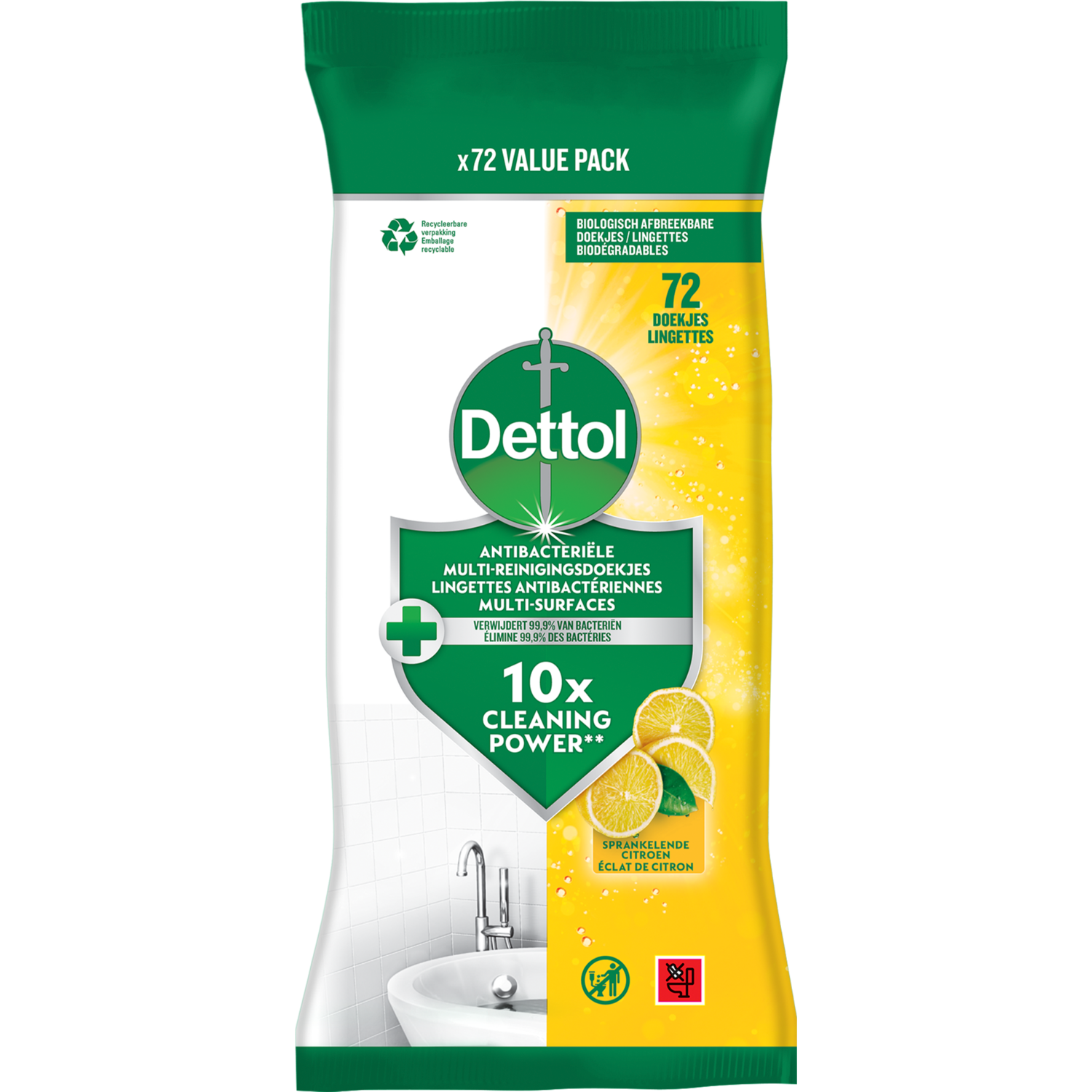 Dettol Multi reinigingsdoekjes citrus