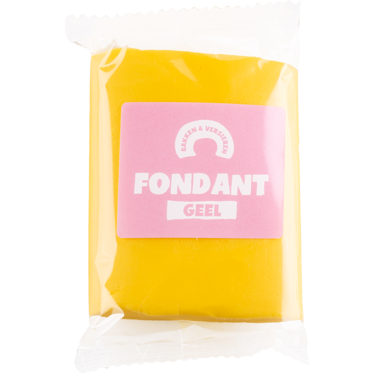 Bakken en versieren Rolfondant geel