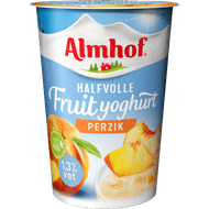 Almhof Halfvolle fruityoghurt perzik Foto van Almhof Halfvolle fruityoghurt perzik