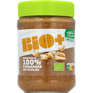 Foto van Bio+ 100% pindakaas met stukjes