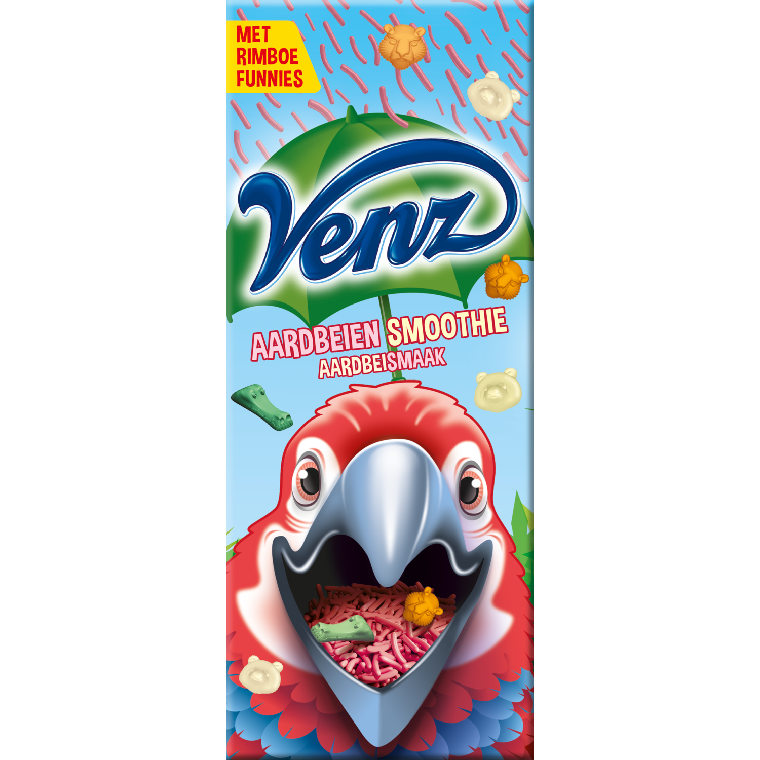 Venz Hagelslag rimboe aardbeien smoothie