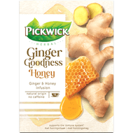 Foto van Pickwick Ginger goodness honey kop 15 zk