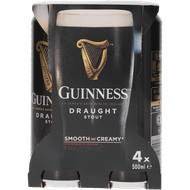Foto van Guinness Stout draught 4x500ml