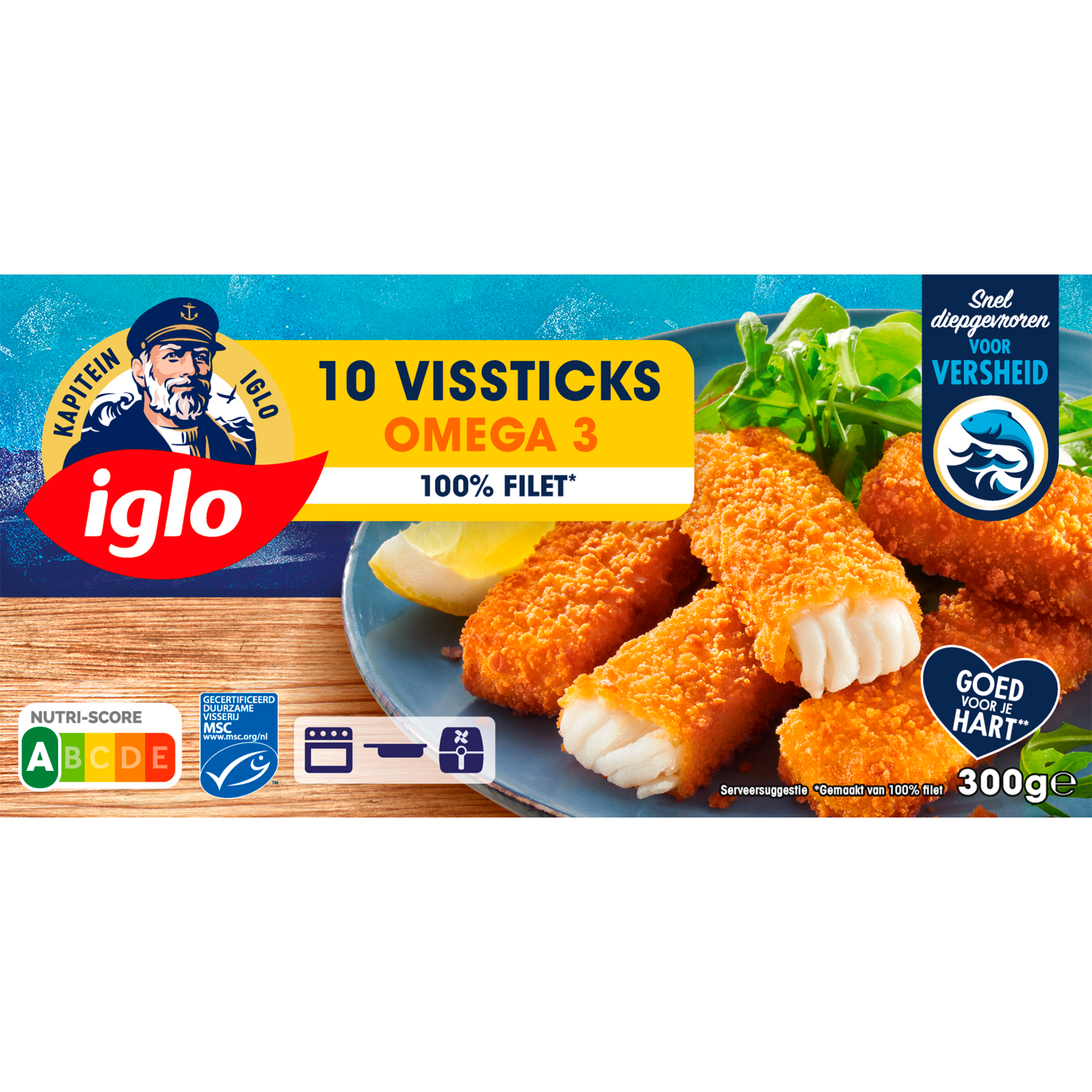 Iglo Vissticks omega 3 10 stuks