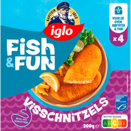 Foto van Iglo Kapiteins Klassiekers Visschnitzels 4 stuks