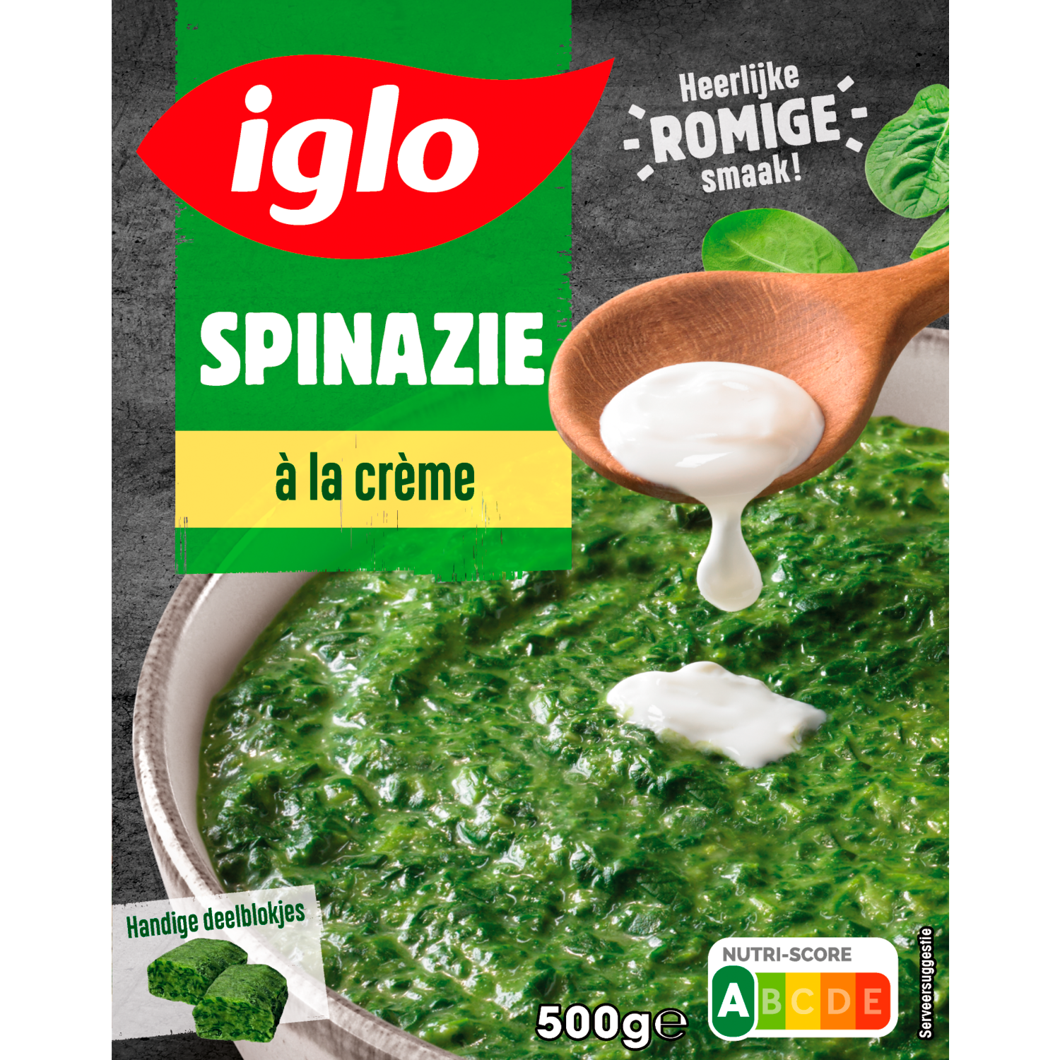 Iglo Spinazie a la creme deelblokje