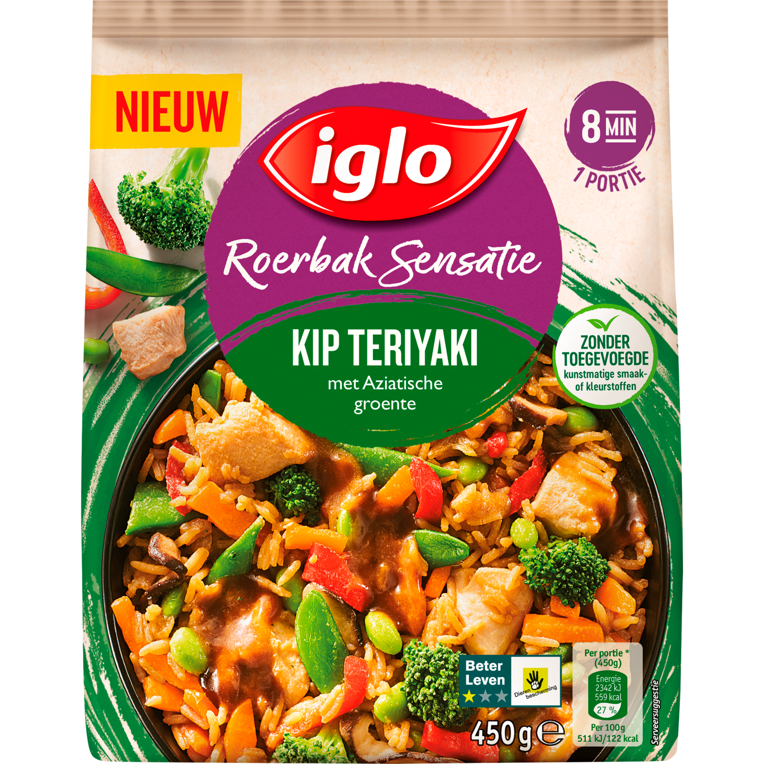 Iglo Roerbaksensatie kip teriyaki