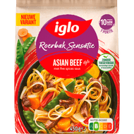 Iglo Roerbaksensatie asian beef 5 spices Foto van Iglo Roerbaksensatie asian beef 5 spices