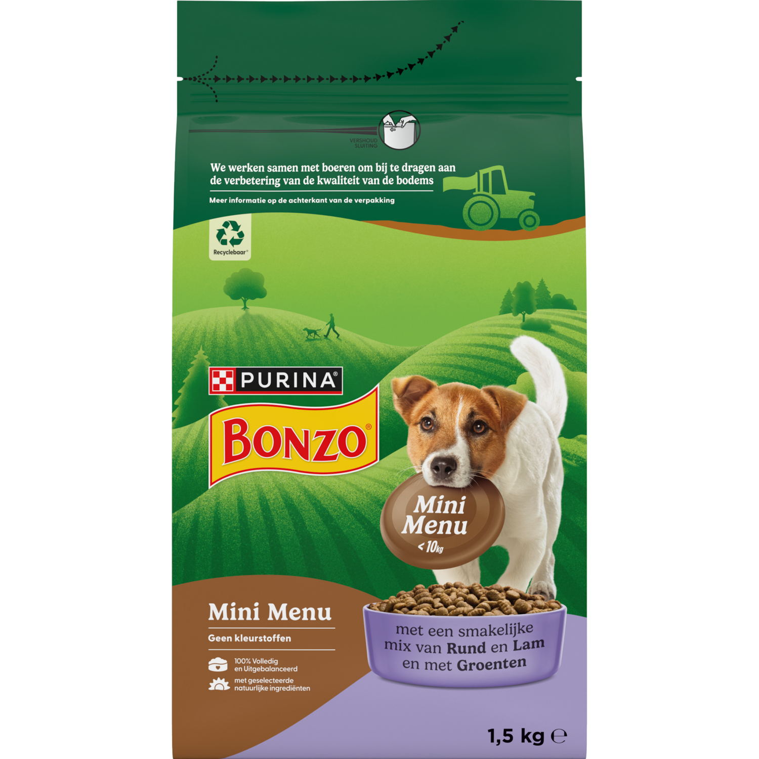 Bonzo Hondenvoer rund en lam mini menu