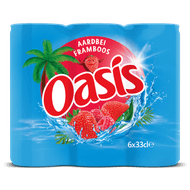 Aardbei framboos 6x33 cl max. 144 blikken per klant Foto van Aardbei framboos 6x33 cl max. 144 blikken per klant