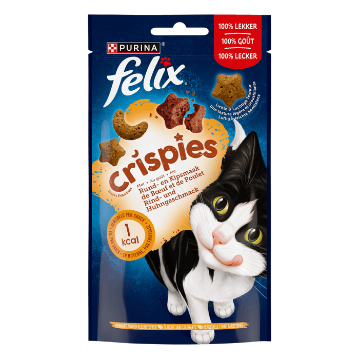 Felix Kattensnacks crispies crispies rund en kip