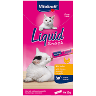 Vitakraft Kattensnacks cat-liquid kip 6 stuks Foto van Vitakraft Kattensnacks cat-liquid kip 6 stuks