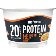 Melkunie Protein kwark passionfruit papaya Foto van Melkunie Protein kwark passionfruit papaya