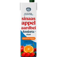 Foto van Fruity Juice Sinaasappel-aardbei drink