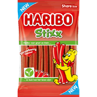 Foto van Haribo Stixx strawberry