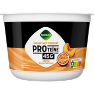 Melkan Proteine kwark perzik passievrucht Foto van Melkan Proteine kwark perzik passievrucht