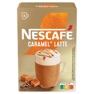 Foto van Nescafé Oploskoffie caramel latte 8 koppen