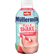 Foto van Müllermilk Milkshake aardbei